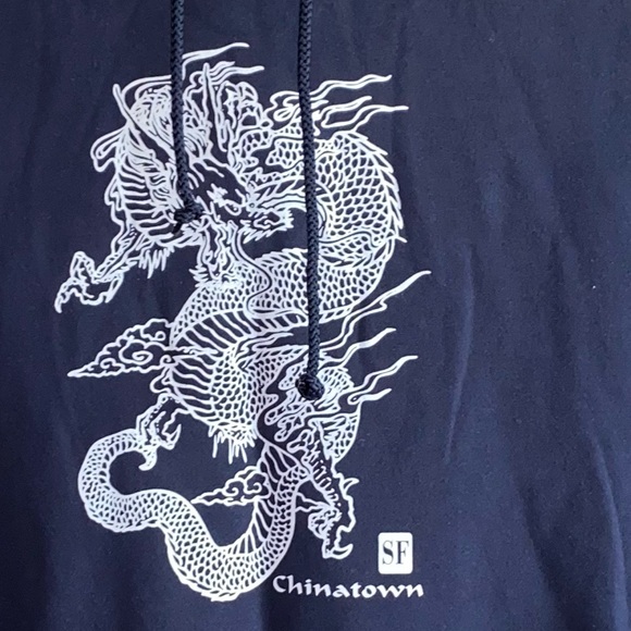 Dragon SF Drawstring Hooded Sweatshirt Hoodie Size Large - Picture 7 of 12